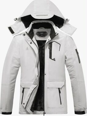 Women's White Ski & Snow Jacket size Large NWT